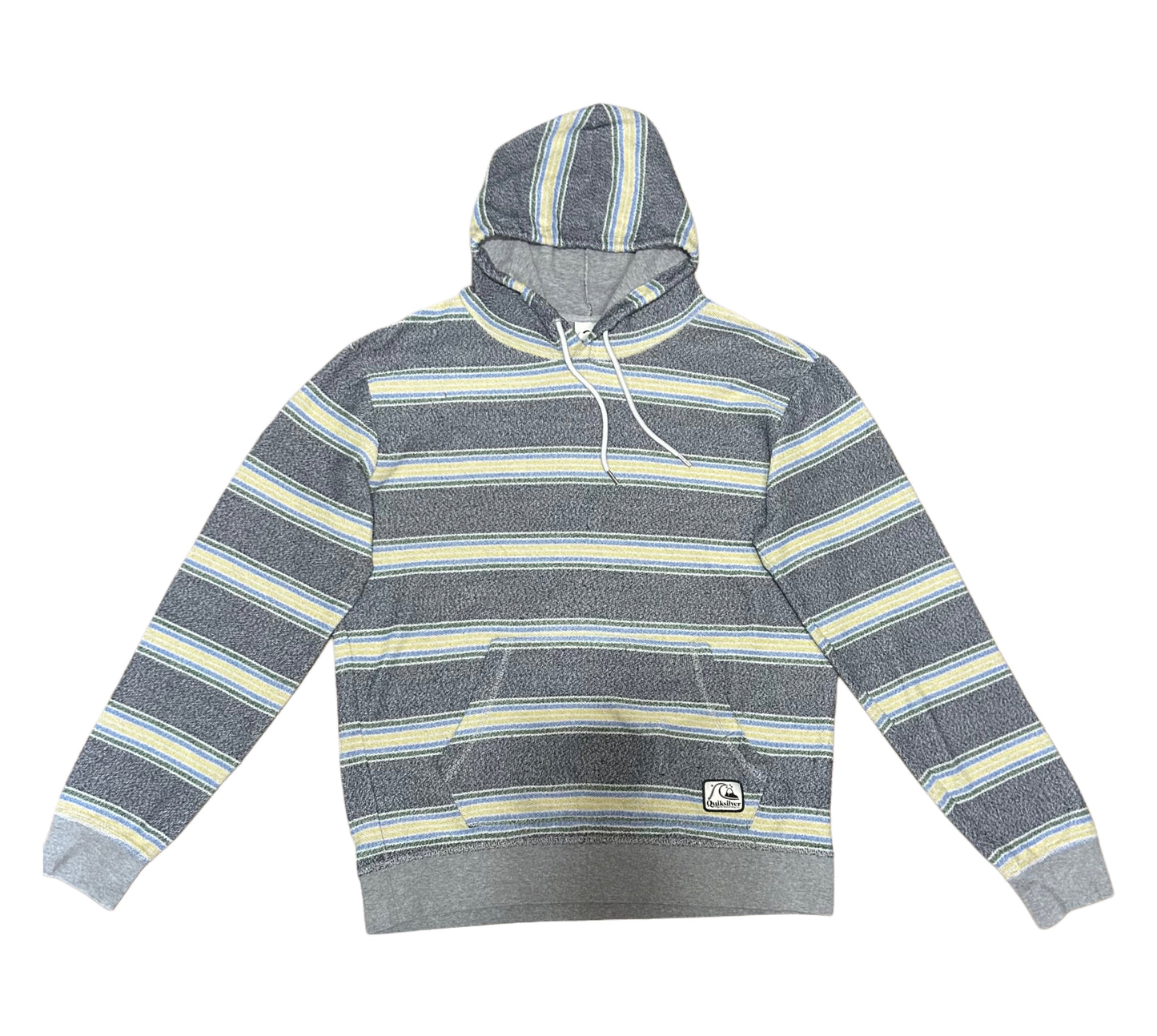 Striped Baja-Style Pullover Hoodie