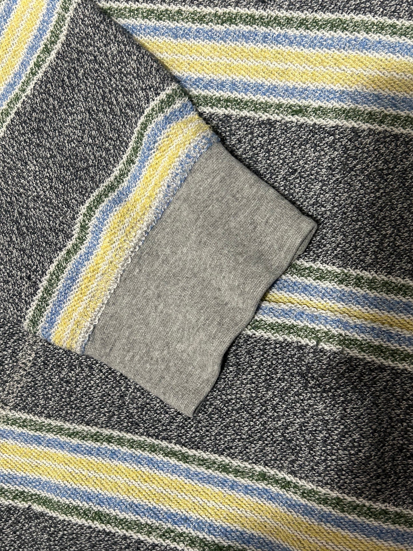 Striped Baja-Style Pullover Hoodie