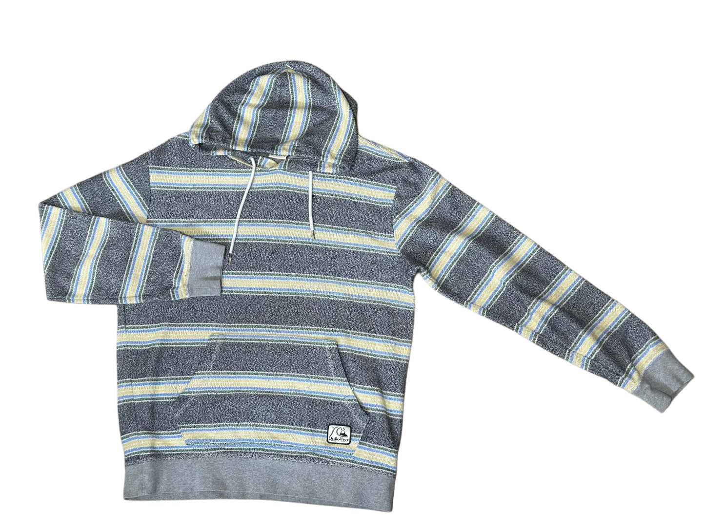 Striped Baja-Style Pullover Hoodie