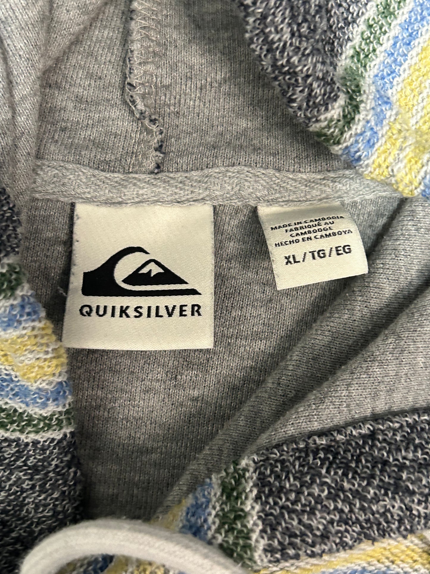 Striped Baja-Style Pullover Hoodie